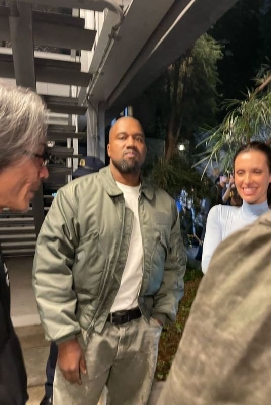 BIANCA CENSORI and Kanye West Arrives at a Club in Harajuku 11/01/2024