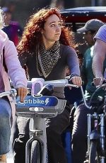 CAHAPPELL ROAN Riding City Bikes with Firends at Central Park in New York 11/01/2024