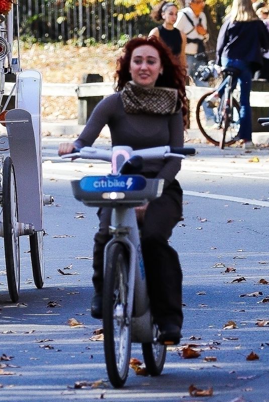 CAHAPPELL ROAN Riding City Bikes with Firends at Central Park in New York 11/01/2024