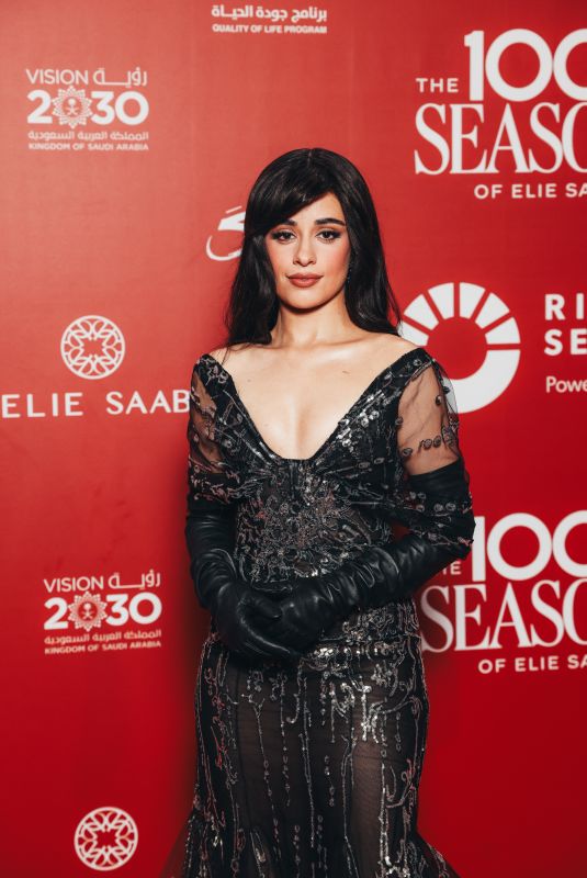 CAMILA CABELLO at Elie Saab Anniversary Fashion Show 1001 Seasons of Elie Saab at The Venue in Riyadh 11/13/2024