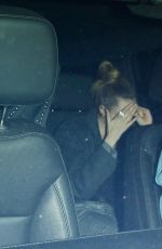 CARA DELEVINGNE Arrives at Leonardo DiCaprio