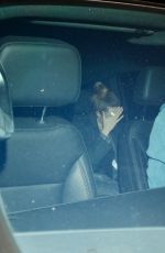 CARA DELEVINGNE Arrives at Leonardo DiCaprio
