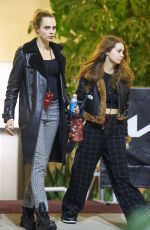 CARA DELVINGNE and MINKE Arrives at Sabrina Carpenter
