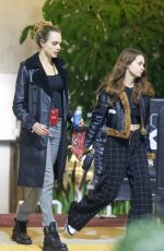 CARA DELVINGNE and MINKE Arrives at Sabrina Carpenter