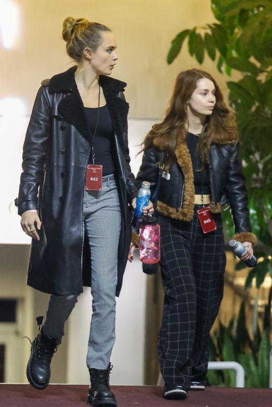 CARA DELVINGNE and MINKE Arrives at Sabrina Carpenter’s Concert in Los Angeles 11/17/2024