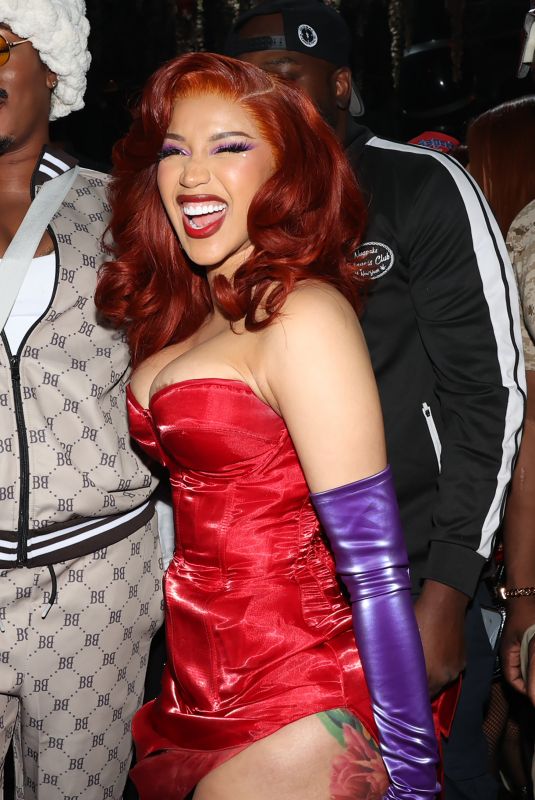 CARDI B and HENNESSY CAROLINA Hosts a Halloween Party at Doux in New York 10/31/2024