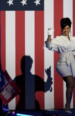 CARDI B at Kamala Harris Rally in Milwaukee 11/01/2024