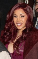 CARDI B Leaves Knicks Game at Madison Square Garden in New York 11/08/2024