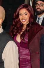 CARDI B Leaves Knicks Game at Madison Square Garden in New York 11/08/2024