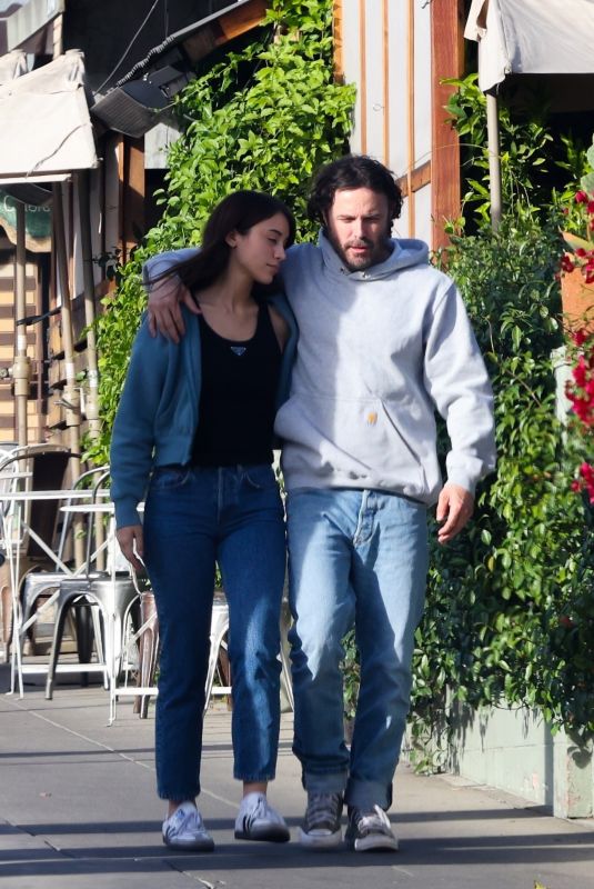 CAYLEE COWAN and Casey Affleck at All Time Cafe in Los Feliz 11/06/2024