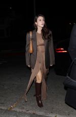 CAYLEE COWAN Arrives at Chateau Marmont in West Hollywood 11/02/2024