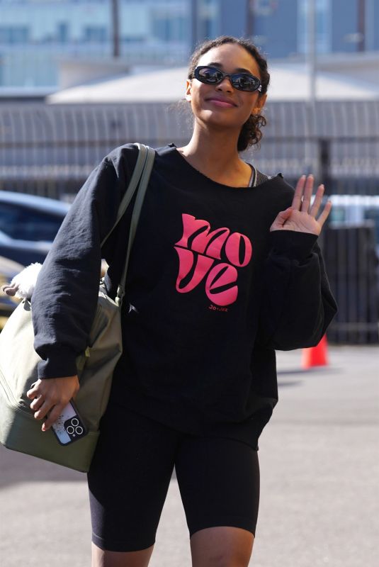 CHANDLER KINNEY Arrives at Dancing With The Stars Rehearsal Studio in Los Angeles 11/15/2024
