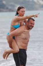 CHANELLE HAYES in a Blue Bikini at a Beach in Greece 11/02/2024