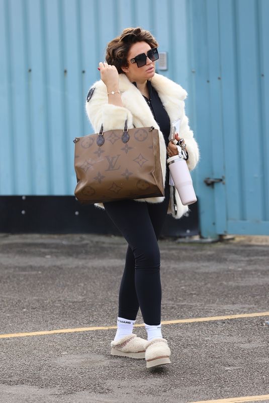 CHARLOTTE DAWSON Leaves Panto Rehearsals in Blackpool 11/16/2024