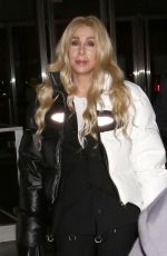 CHER Arrives at JFK Airport in New York City 11/22/2024