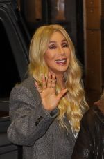 CHER Arrives Back at Her Hotel in New York 11/20/2024