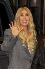 CHER Arrives Back at Her Hotel in New York 11/20/2024