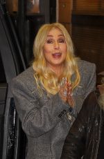 CHER Arrives Back at Her Hotel in New York 11/20/2024