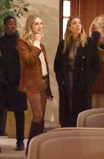 CHIARA FERRAGNI and ALICE CAMPELLO Out for Dinner at Beefbar in Milan 11/05/2024