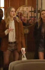 CHIARA FERRAGNI and ALICE CAMPELLO Out for Dinner at Beefbar in Milan 11/05/2024