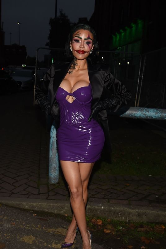 CHLOE SAXON Arrives at Nuage Halloween Party in Manchester 11/03/2024