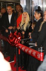CHRISTINA AGUILERA at a Ribbon-cutting Ceremony for H&M in New York 11/21/2024