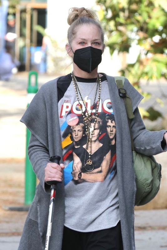 CHRISTINA APPLEGATE at a Voting Place in Studio City 11/05/2024