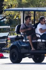 CINDY CRAWFORD and Rande Gerber Arrives at Miami Beach 11/01/2024