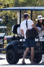 CINDY CRAWFORD and Rande Gerber Arrives at Miami Beach 11/01/2024