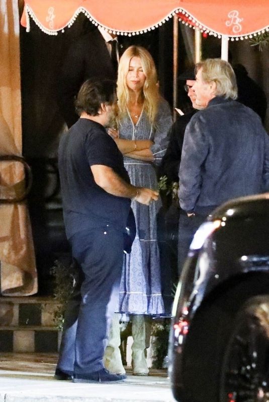 CLAUDIA SCHIFFER and Matthew Vaughn Night Out with Friends in West Hollywood 11/09/2024