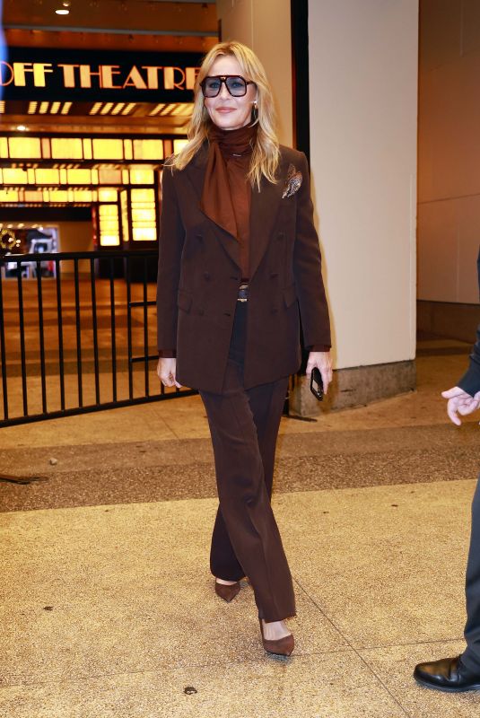 CONNIE NIELSEN Leaves CBS Morning Show Studios in New York 11/21/2024