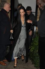DEMI MOORE Arrives at Chiltern Firehouse in London 11/09/2024