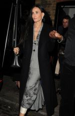 DEMI MOORE Arrives at Chiltern Firehouse in London 11/09/2024
