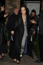 DEMI MOORE Arrives at Chiltern Firehouse in London 11/09/2024