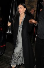 DEMI MOORE Arrives at Chiltern Firehouse in London 11/09/2024