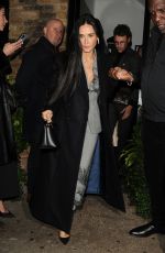 DEMI MOORE Arrives at Chiltern Firehouse in London 11/09/2024
