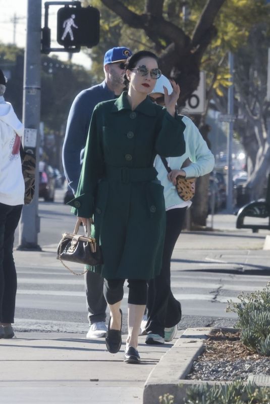 DITA VON TEESE Leaves Pilates Session in Los Angeles 11/22/2024