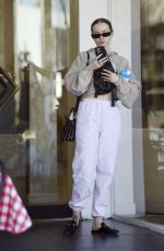 DOVE CAMERON Leaves a Hair Salon in Los Angeles 11/20/2024