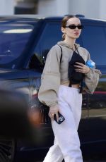 DOVE CAMERON Leaves a Hair Salon in Los Angeles 11/20/2024