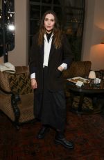 ELIZABETH OLSEN at Didion & Babitz Book Launch Party in Los Angeles 11/12/2024