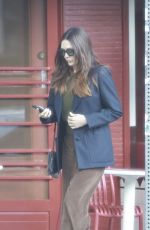 ELIZABETH OLSEN Out for Lunch with Friends at Little Dom