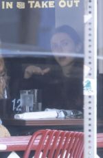 ELIZABETH OLSEN Out for Lunch with Friends at Little Dom