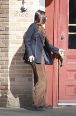ELIZABETH OLSEN Out for Lunch with Friends at Little Dom