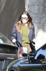 ELIZABETH OLSEN Out for Lunch with Friends at Little Dom
