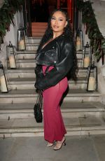 ELLA THOMAS Arrives at House of CB Christmas Party 11/14/2024