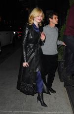 ELLE FANNING Arrives at Sara Moonves