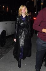 ELLE FANNING Arrives at Sara Moonves