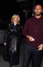 ELLE FANNING Arrives at Sara Moonves