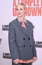 ELLE FANNING at A Complete Unknown Photocall at Ham Yard Hotel in London 11/25/2024