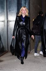 ELLE FANNING Night Out in Tribeca in New York 11/23/2024